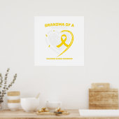 Oma Grandson Grandtochter Kindergeschenk Poster (Küche)