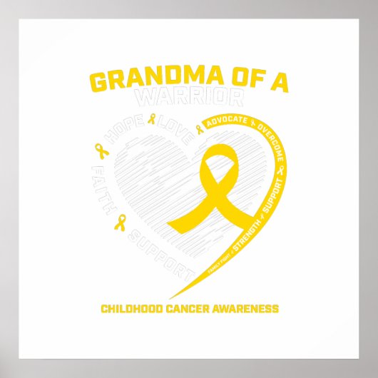 Oma Grandson Grandtochter Kindergeschenk Poster (Vorne)