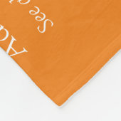 Oma Granny Definition Orange Modern Fun Fleecedecke (Ecke)