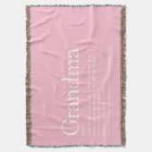 Oma Granny Definition Rosa Moderner Spaß Decke (Vorderseite Vertikal)