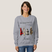 Oma/Granny/Nona/Mimi Weihnachtsbaum Sweatshirt (Vorne ganz)