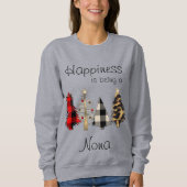 Oma/Granny/Nona/Mimi Weihnachtsbaum Sweatshirt (Vorderseite)