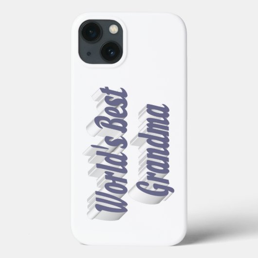 Oma Graue Typografie Case-Mate iPhone Hülle (Rückseite)