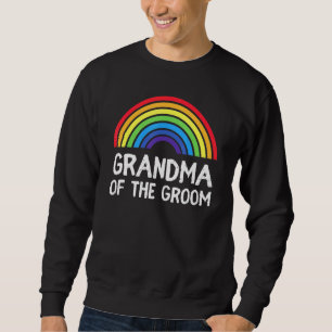 Oma Groom Wedding Lgbt Pride Gay Bachelor Teil Sweatshirt