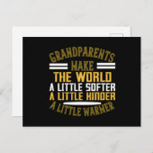 Oma - Großeltern machen Weltwärmer Postkarte (Vorne/Hinten)