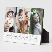 "Oma" Großkinder Namen 6 FotoCollage Fotoplatte (Seite)
