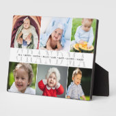 "Oma" Großkinder Namen 6 FotoCollage Fotoplatte (Seite)