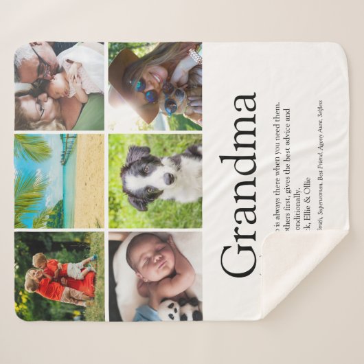 Oma, Großmutter Definition 6 Foto Sherpadecke (Vorderseite (Horizontal))