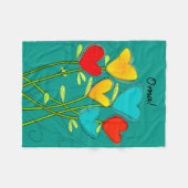 Oma Großmutter-Fleece-Decken-aquamarines Blau Fleecedecke (Vorderseite (Horizontal))