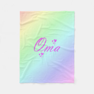 Oma, Großmutter Fleecedecke