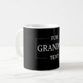 Oma Großmutter Geburtstagsgeschenk Personalisiert Kaffeetasse (Vorderseite Links)