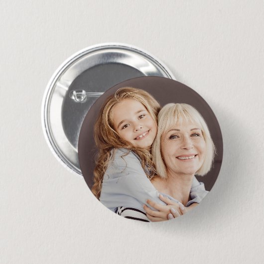 Oma Großmutter Großkinder Foto Button (Vorne & Hinten)