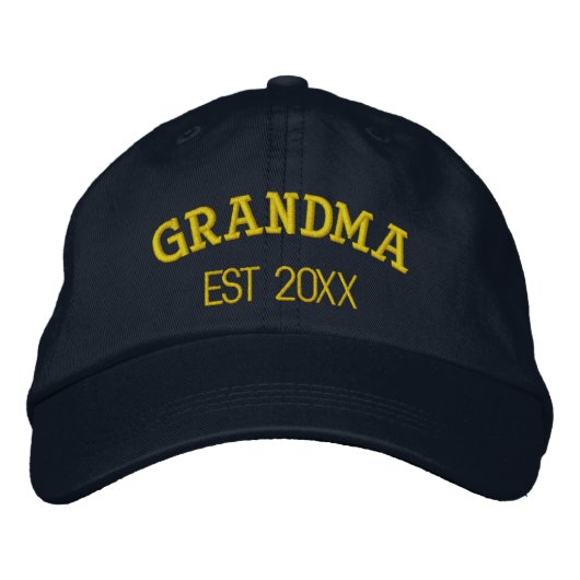 Oma Großmutter Personalisiertes Geschenk Benutzerd Bestickte Baseballkappe (Vorderseite)