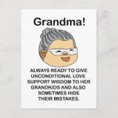 Oma Großmutter Postkarte (Vorderseite)