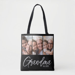 Oma-Gründungsjahr 3 Foto anpassbar Tasche