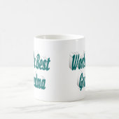 Oma-Grüne Halbtypografie Kaffeetasse (Mittel)