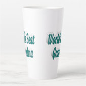 Oma-grüne Typografie Milchtasse (Vorderseite)