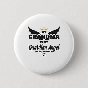 Oma Guardian Engel beobachtet mich im Gedächtnis Button