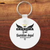 Oma Guardian Engel beobachtet mich im Gedächtnis Schlüsselanhänger (Vorderseite)