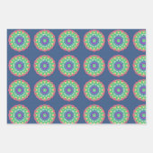 Oma-Häkelmuster Geschenkpapier Set (Vorderseite 3)