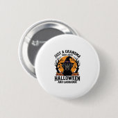 Oma Halloween Labrador Lustig Vintage_1 Button (Vorne & Hinten)
