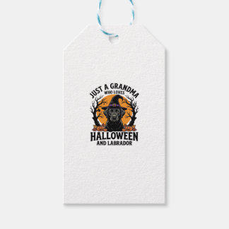 Oma Halloween Labrador Lustig Vintage_1 Geschenkanhänger