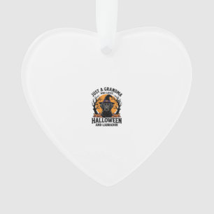 Oma Halloween Labrador Lustig Vintage_1 Ornament