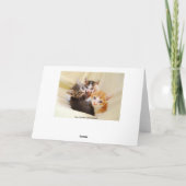 Oma Happy Birthday Trio of Kittens Karte (Rückseite)