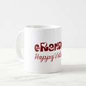 Oma Happy Valentine Niedliche Kupidrepografie Kaffeetasse (Vorderseite Links)