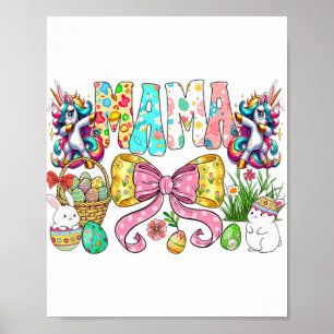 Oma Häschen passende Familengruppe Kaninchen Oster Poster