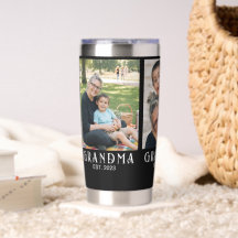 Oma hat Bold Modern Schwarz 3 Foto gegründet