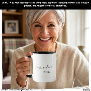 Oma hat das Skript im Jahr custom erstellt Tasse