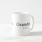 Oma hat ein neues Oma-Geschenk etabliert Kaffeetasse (VorderseiteRechts)