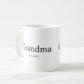 Oma hat ein neues Oma-Geschenk etabliert Kaffeetasse (Vorderseite Links)