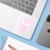 Oma hat eine Schwärmerei für dich Aufkleber (Laptop mit iPhone)