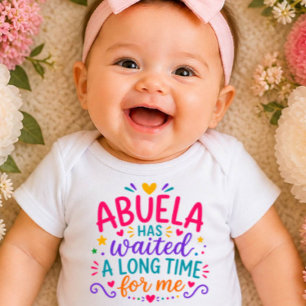 Oma hat gewartet Farbige Baby-Body Baby Strampler