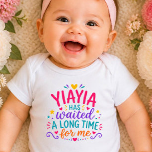 Oma hat gewartet Farbige Baby-Bodystrampler Baby Strampler