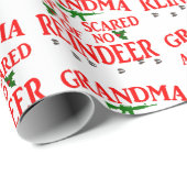 Oma hat keine Angst vor Rentieren Geschenkpapier (Rolleneckpunkt)