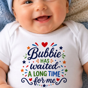 Oma hat lange Zeit Baby-Body gewartet Baby Strampler