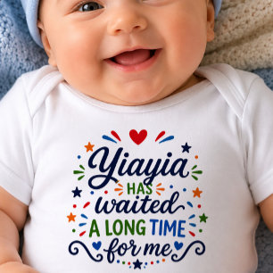 Oma hat lange Zeit Baby-Body gewartet Baby Strampler
