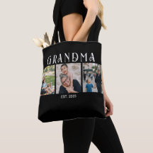 Oma hat Modern Bold Schwarz 3 Foto gegründet