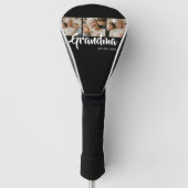Oma hat modernes fettes Skript 3 Foto eingerichtet Golf Headcover (Vorderseite)