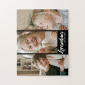 Oma hat modernes Skript 3 Foto eingerichtet Puzzle (Vertikal)
