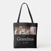 Oma hat modernes Skript 3 Foto eingerichtet Tasche (Rückseite)