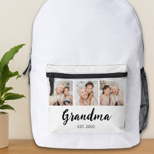 Oma hat modernes Skript 3 Foto erstellt Bedruckter Rucksack