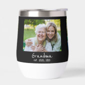 Oma hat modernes Skript Schwarz 3 Foto (Links)