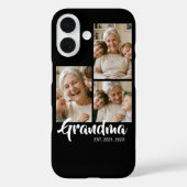 Oma hat modernes Skript Schwarz 3 Foto eingerichte Case-Mate iPhone Hülle (Rückseite)