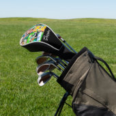 Oma hat modernes Skript Schwarz 3 Foto eingerichte Golf Headcover (In SItu)