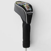Oma hat modernes Skript Schwarz 3 Foto eingerichte Golf Headcover (angewinkelt)