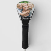 Oma hat modernes Skriptfoto eingerichtet Golf Headcover (Vorderseite)